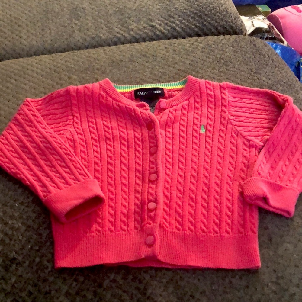Ralph Lauren cable tie cardigan